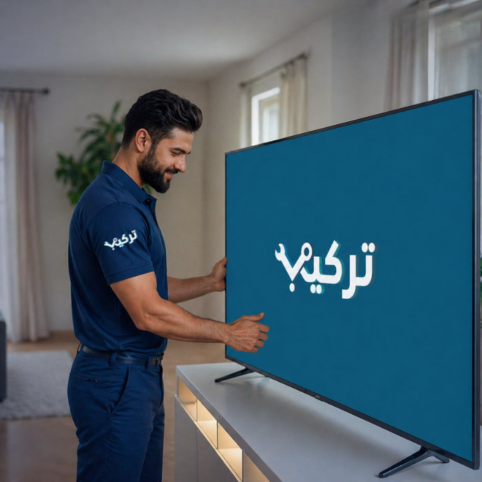 تركيب شاشة 55 - 75 بوصه